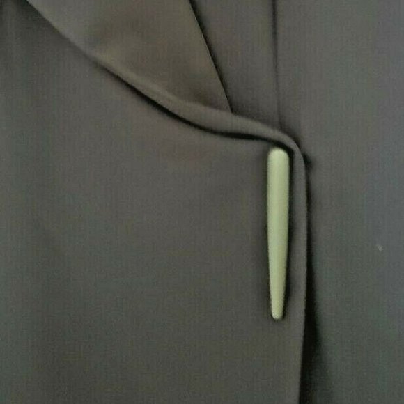 DKNY Navy Power Sheath Faux Wrap Front Dress - Picture 8 of 13